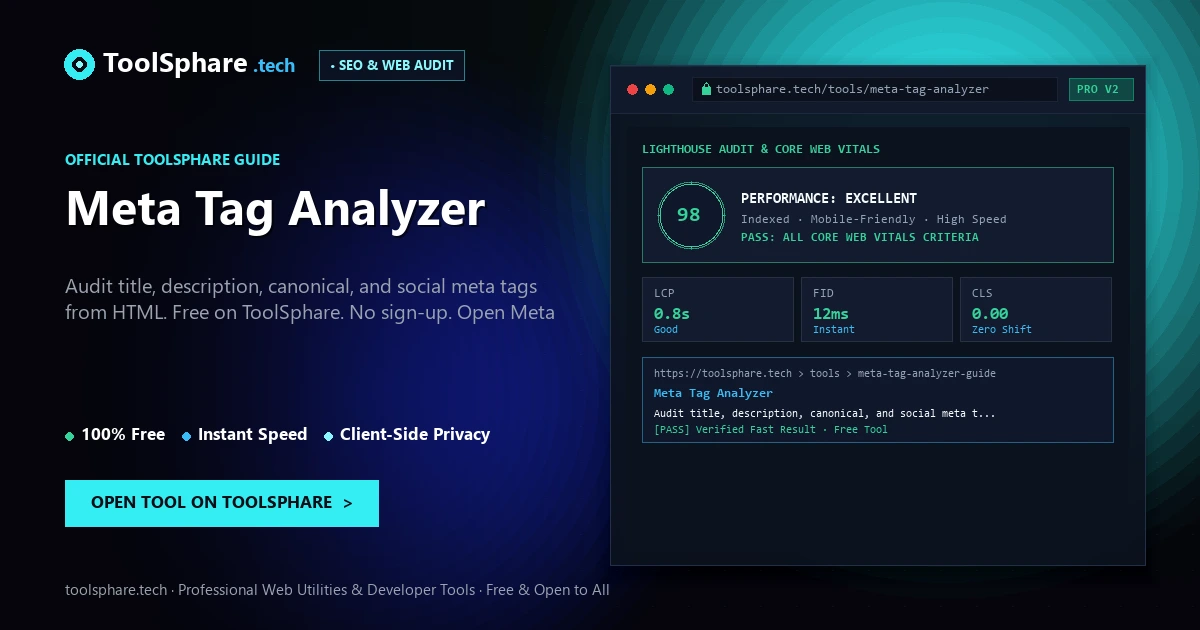 Meta Tag Analyzer: free online guide