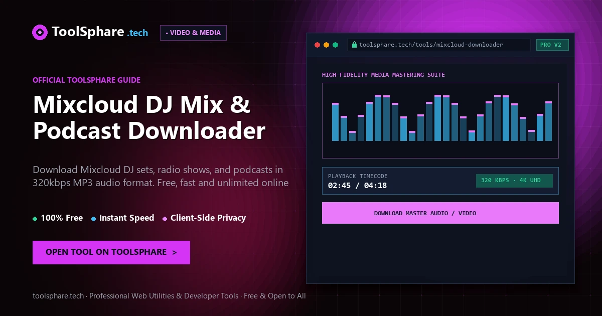 Mixcloud DJ Mix & Podcast Downloader: free online guide