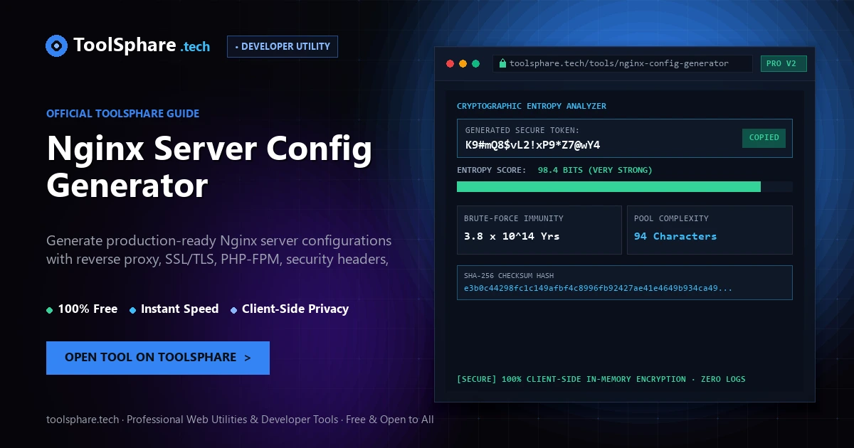 Nginx Server Config Generator: free online guide