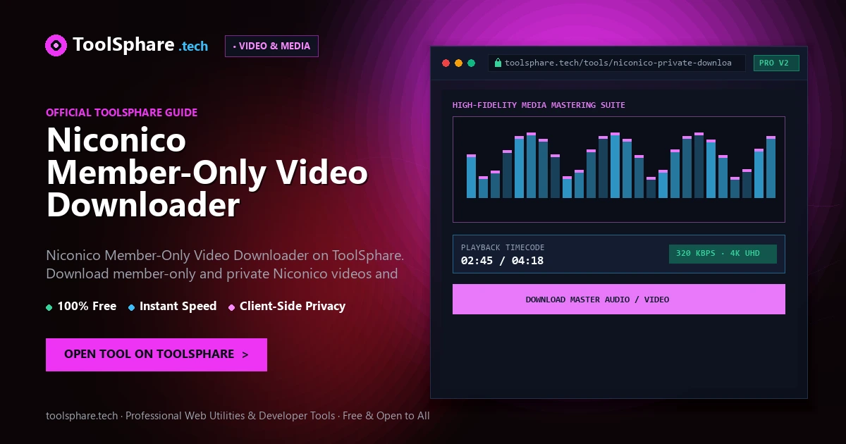 Niconico Member-Only Video Downloader: free online guide
