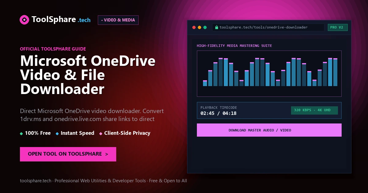 Microsoft OneDrive Video & File Downloader: free online guide