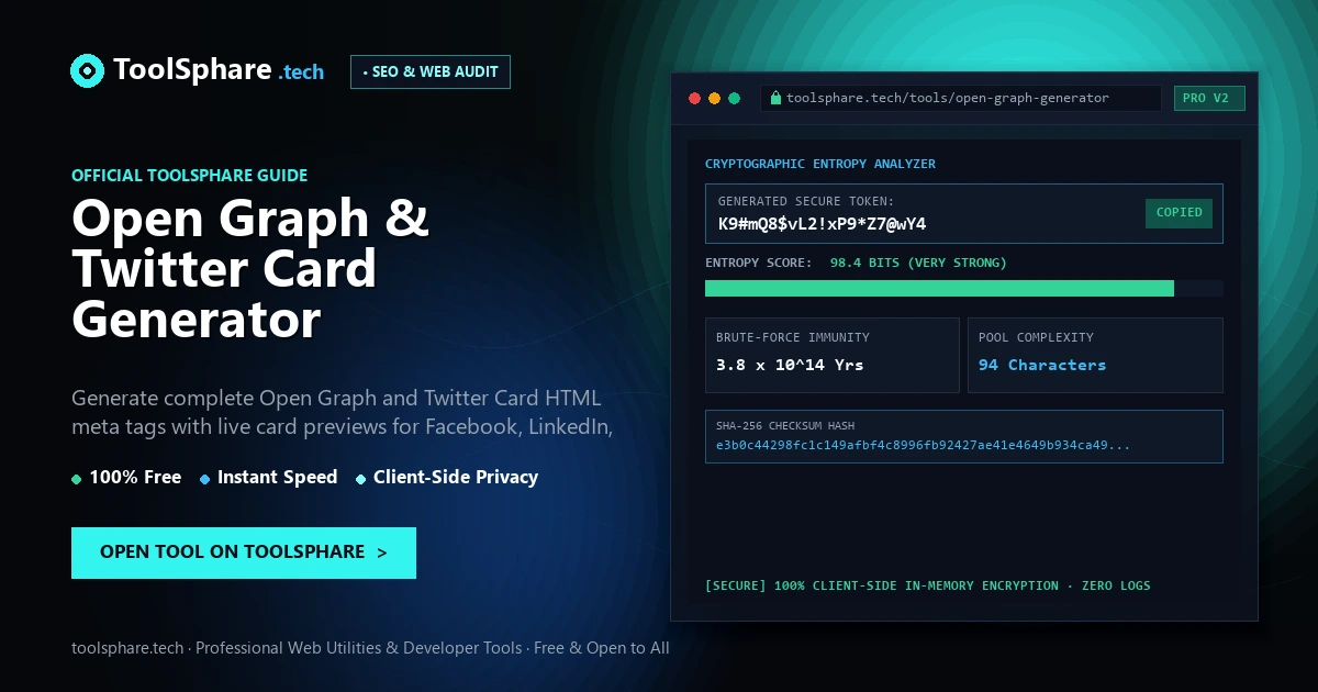 Open Graph & Twitter Card Generator: free online guide