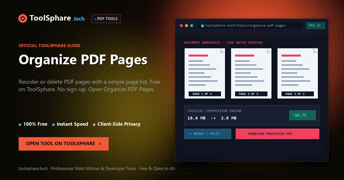 Organize PDF Pages: free online guide