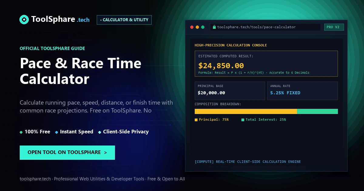 Pace & Race Time Calculator: free online guide