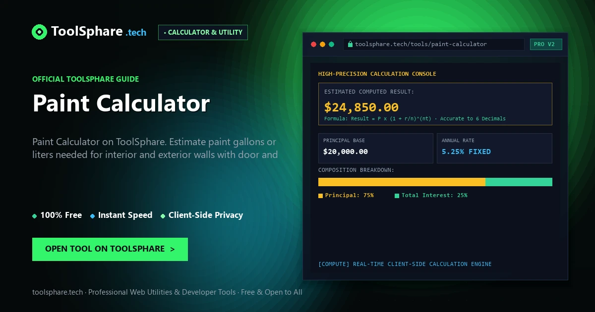 Paint Calculator: free online guide