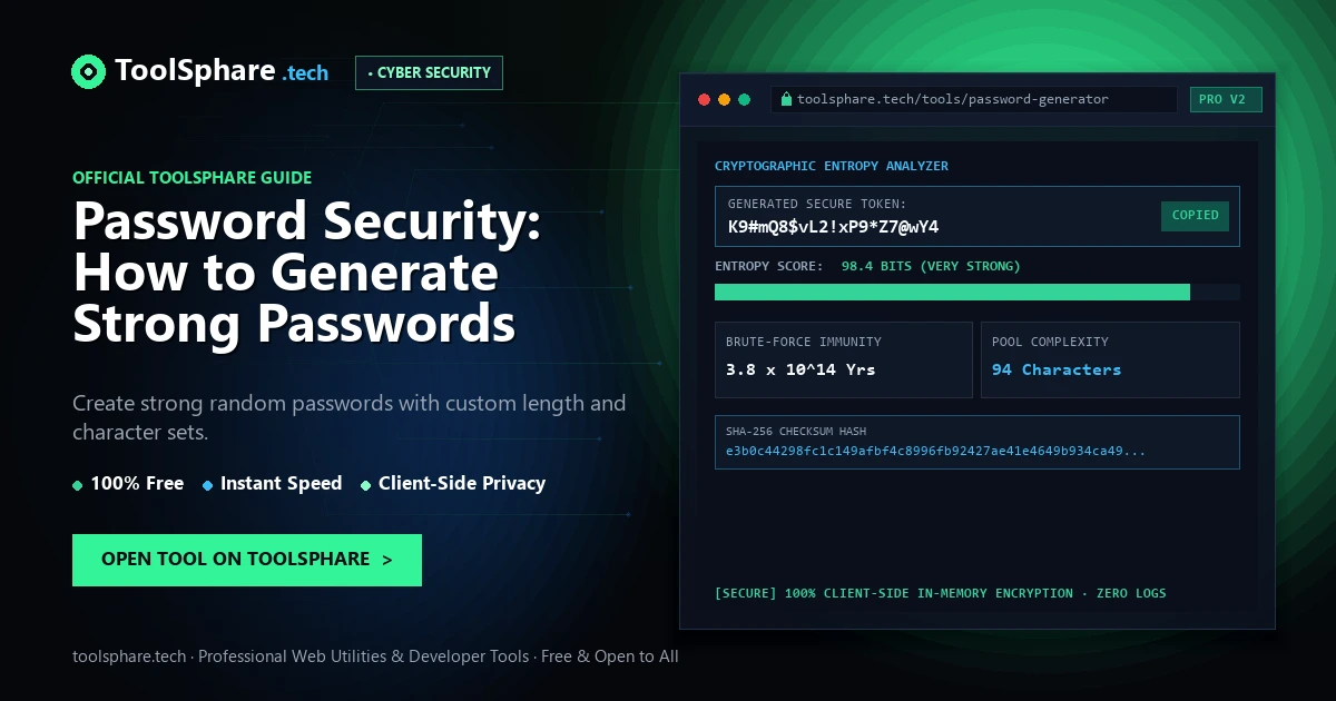 Password Security: How to Generate Strong Passwords