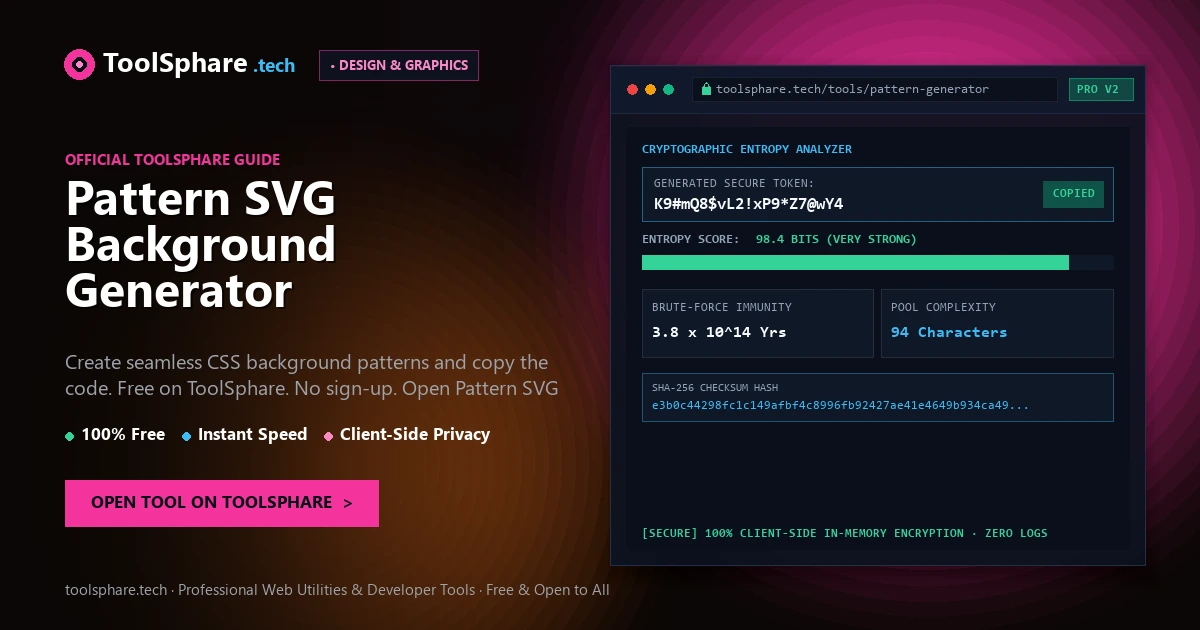 Pattern SVG Background Generator: free online guide