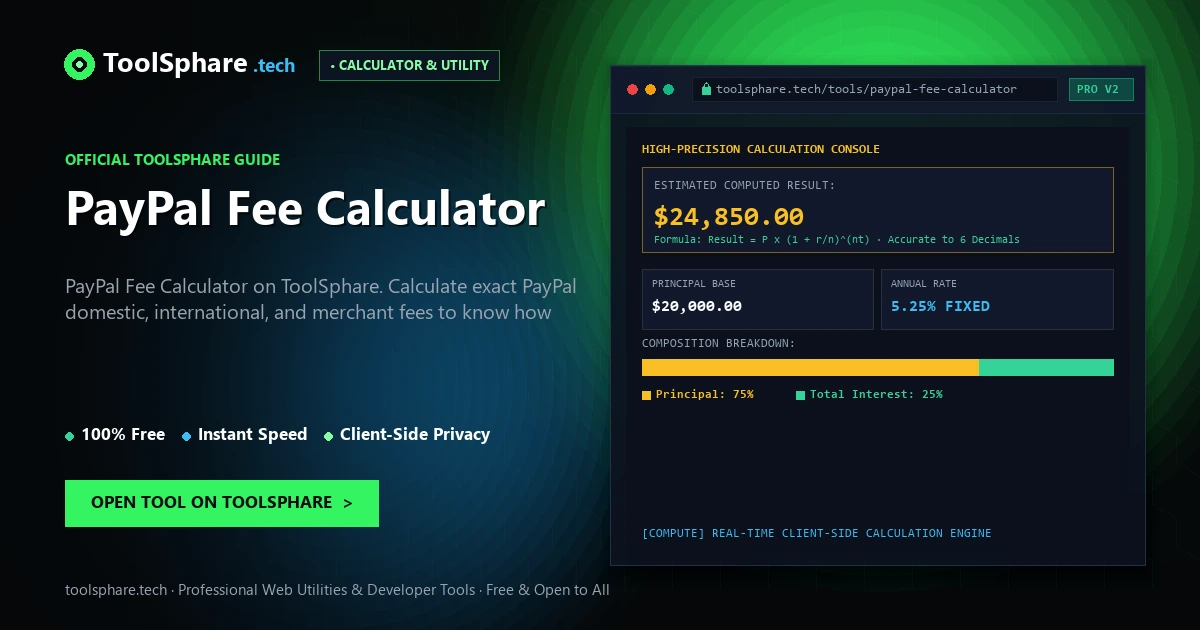 PayPal Fee Calculator: free online guide