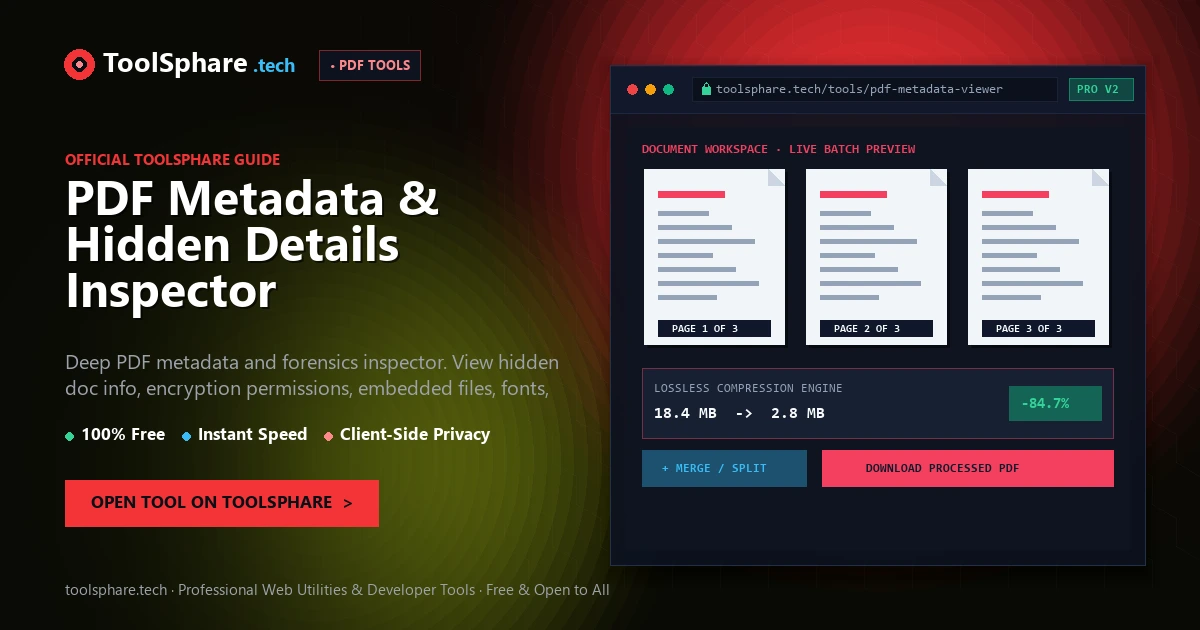 PDF Metadata & Hidden Details Inspector: free online guide