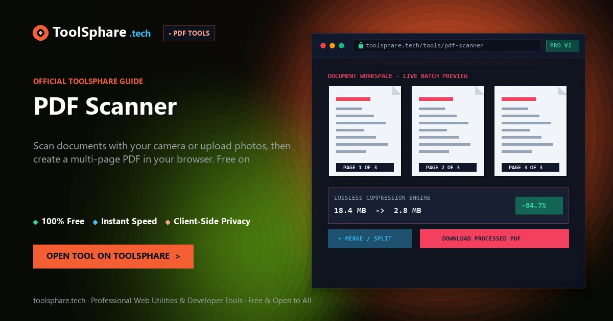 PDF Scanner: free online guide - ToolSphare Guide