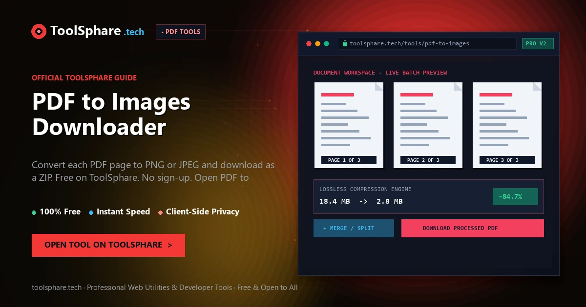 PDF to Images Downloader: free online guide - ToolSphare Guide