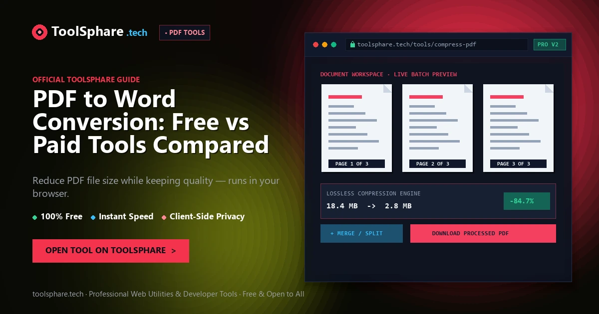 PDF to Word Conversion: Free vs Paid Tools Compared