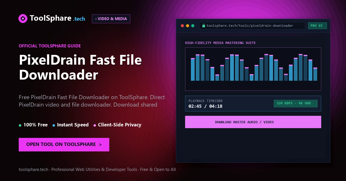 PixelDrain Fast File Downloader: free online guide