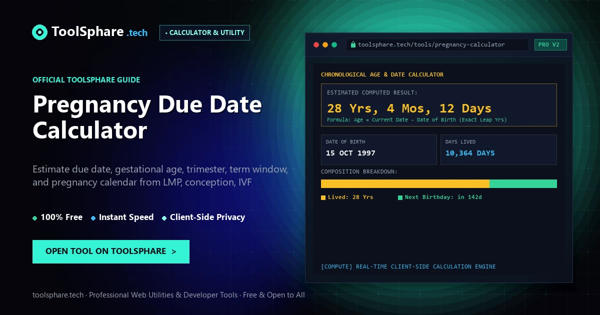 Pregnancy Due Date Calculator: free online guide - ToolSphare Guide