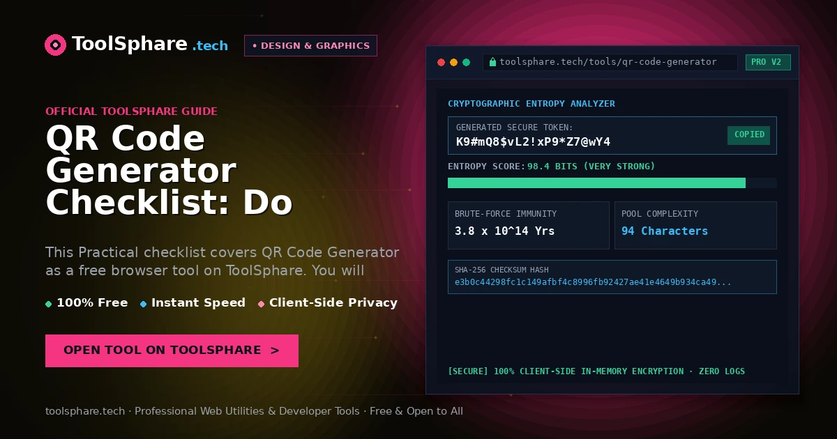 QR Code Generator Checklist: Do This Before You Publish or Share