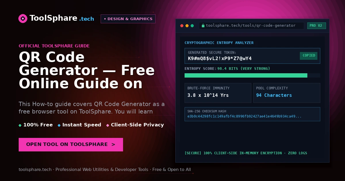 QR Code Generator — Free Online Guide on ToolSphare