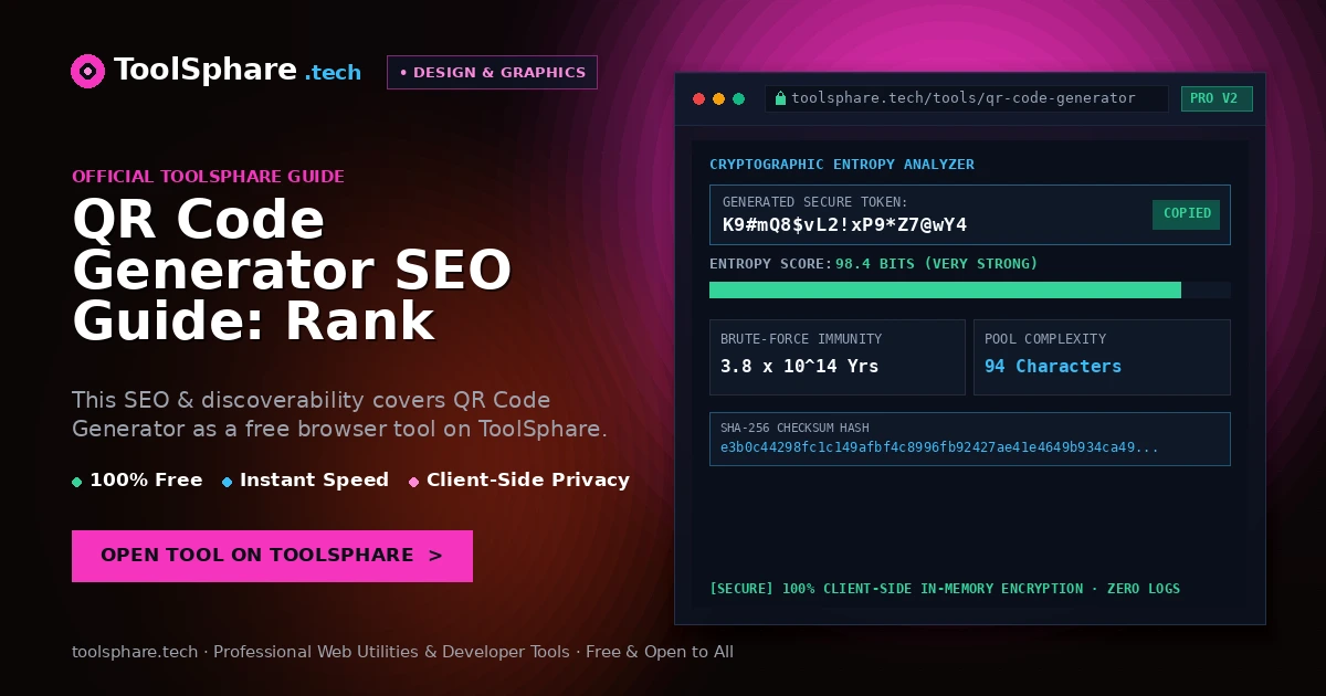QR Code Generator SEO Guide: Rank Long-Tail Queries With ToolSphare Content