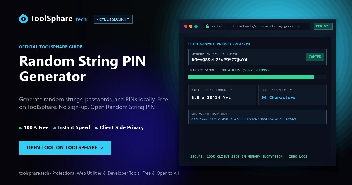 Random String PIN Generator: free online guide