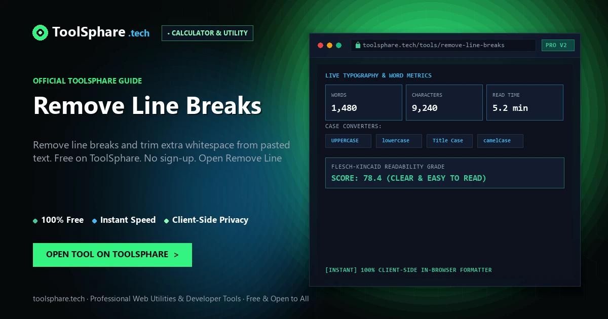 Remove Line Breaks: free online guide