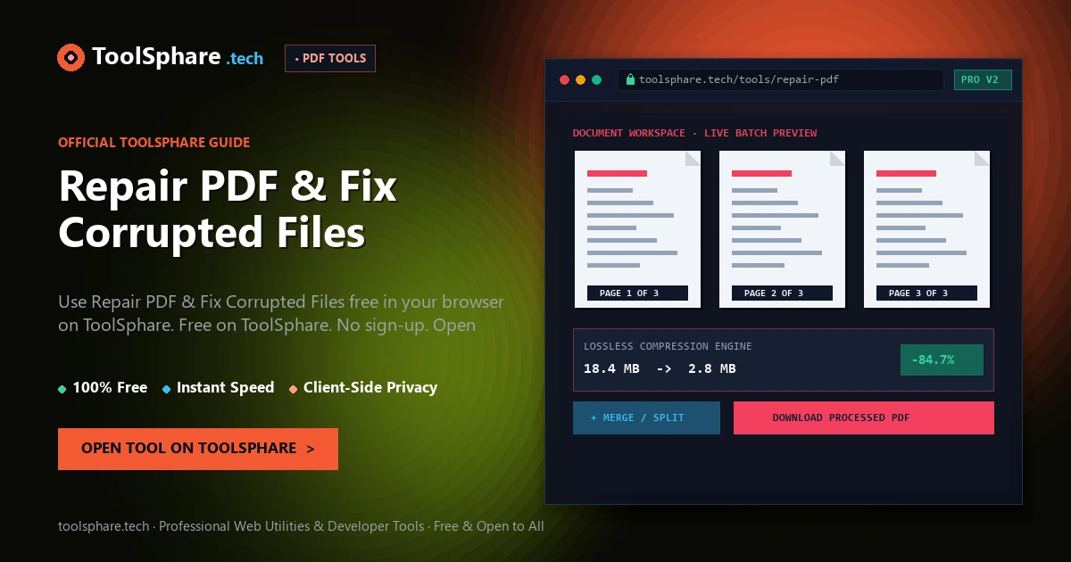 Repair PDF & Fix Corrupted Files: free online guide