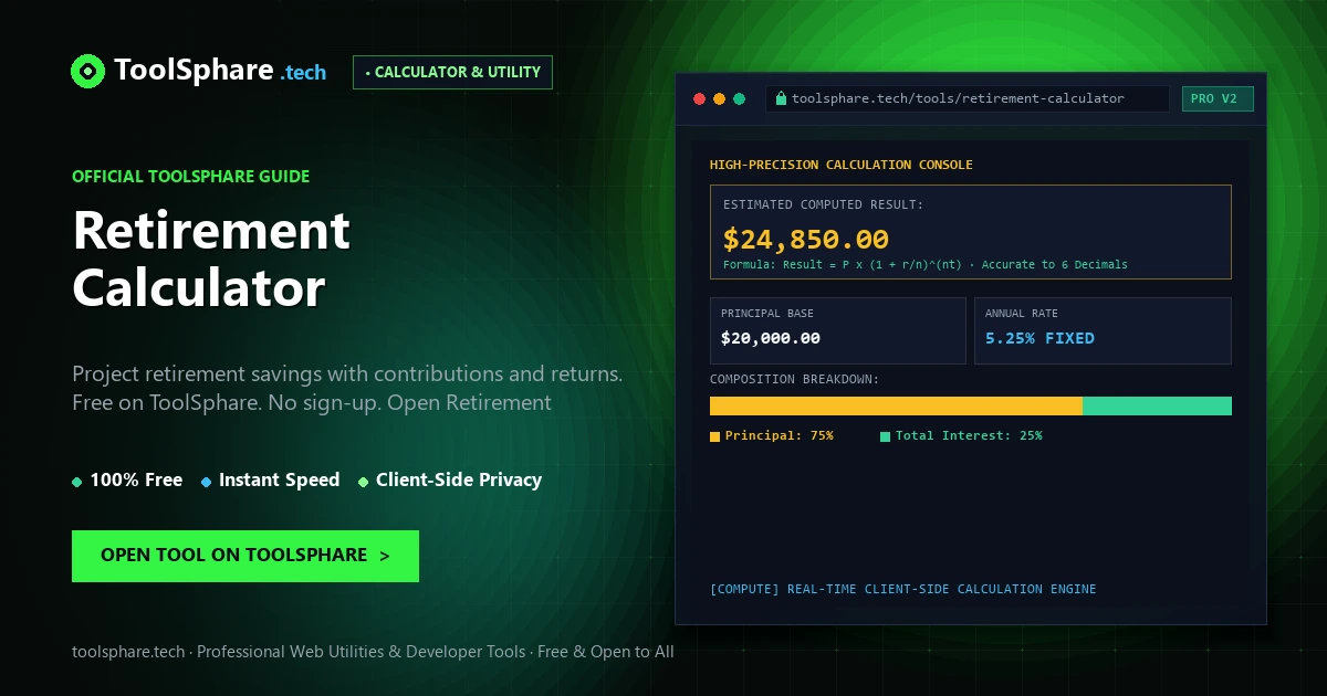 Retirement Calculator: free online guide