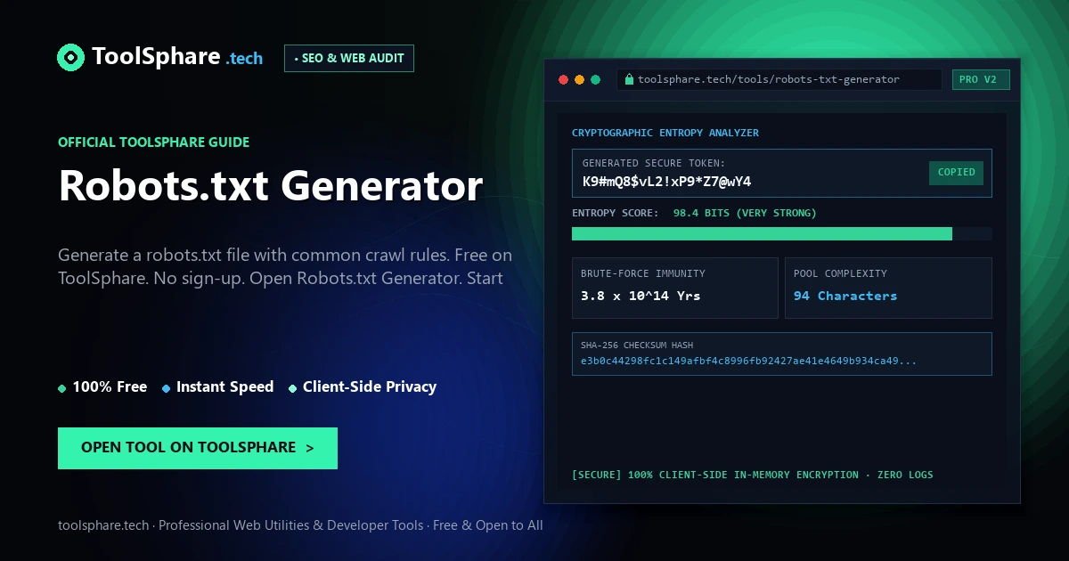 Robots.txt Generator: free online guide