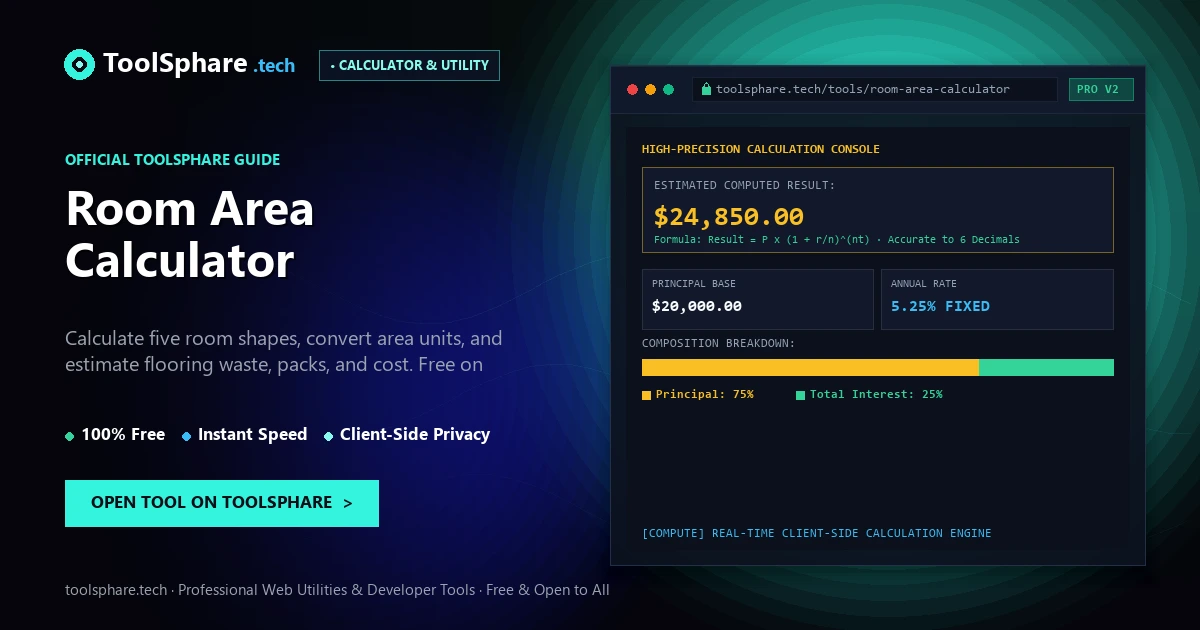 Room Area Calculator: free online guide - ToolSphare Guide