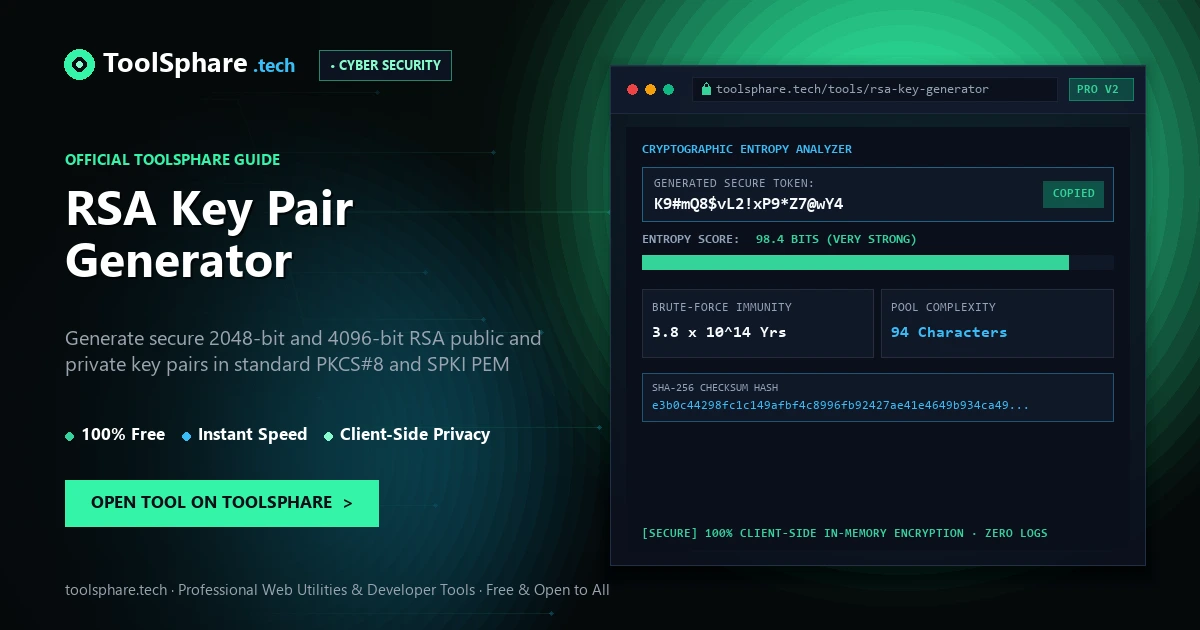 RSA Key Pair Generator (2048/4096-bit): free online guide