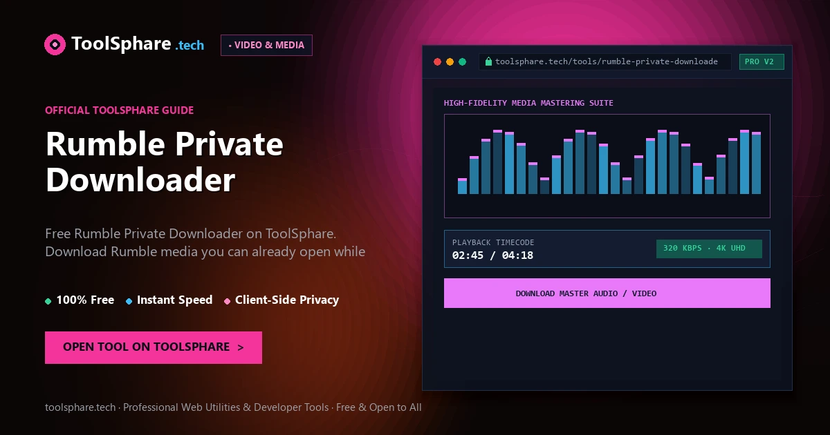 Rumble Private Downloader: free online guide - ToolSphare Guide