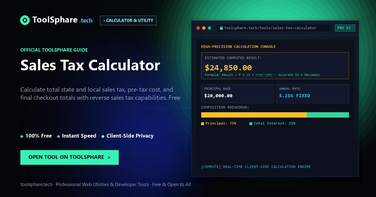 Sales Tax Calculator: free online guide