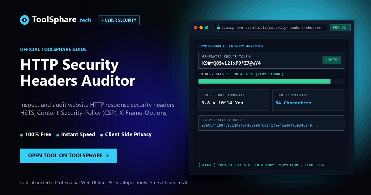 HTTP Security Headers Auditor: free online guide