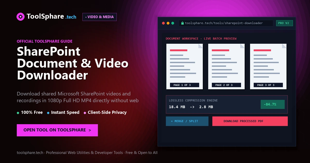 SharePoint Document & Video Downloader: free online guide