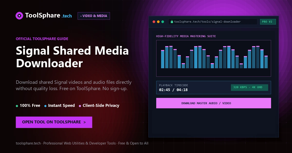 Signal Shared Media Downloader: free online guide