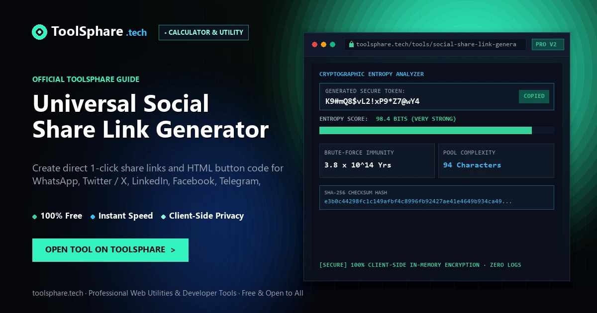 Universal Social Share Link Generator: free online guide