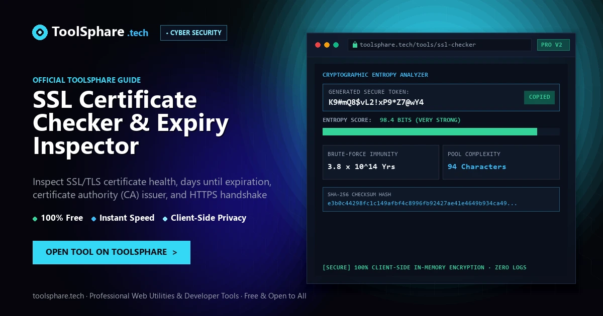 SSL Certificate Checker & Expiry Inspector: free online guide