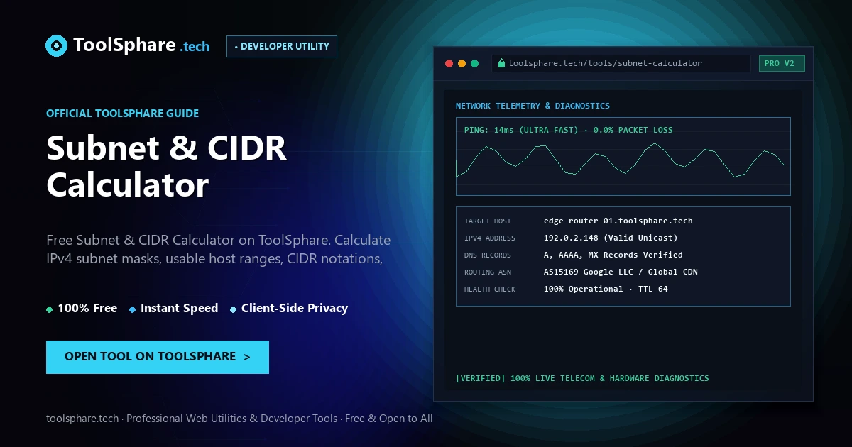 Subnet & CIDR Calculator: free online guide