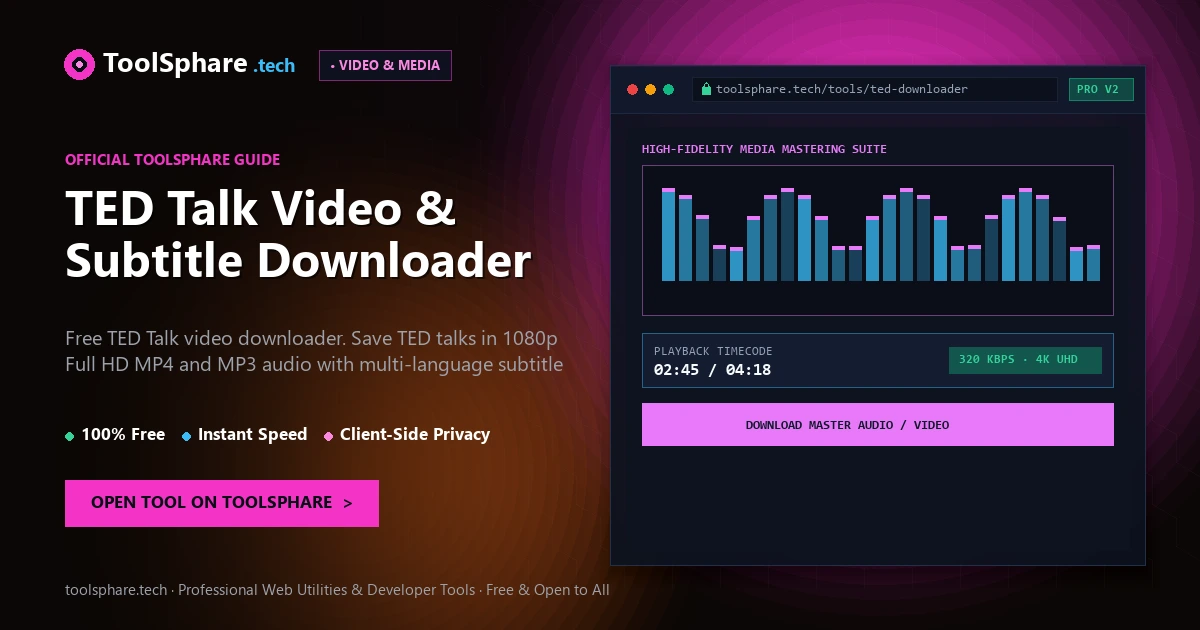 TED Talk Video & Subtitle Downloader: free online guide