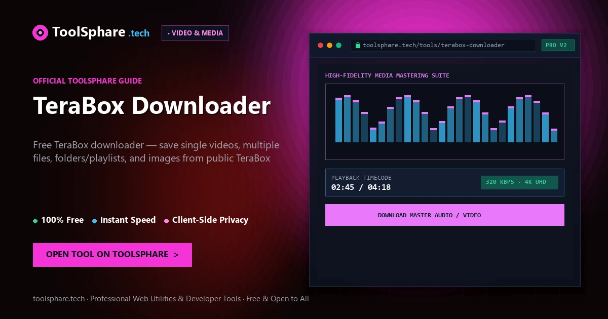 TeraBox Downloader: free online guide - ToolSphare Guide