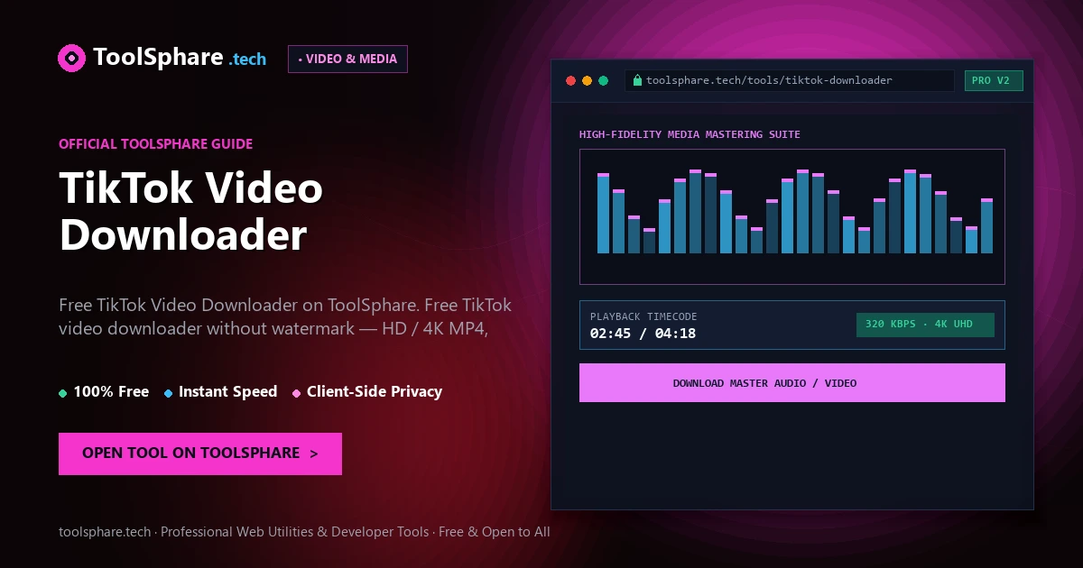 TikTok Video Downloader: free online guide - ToolSphare Guide