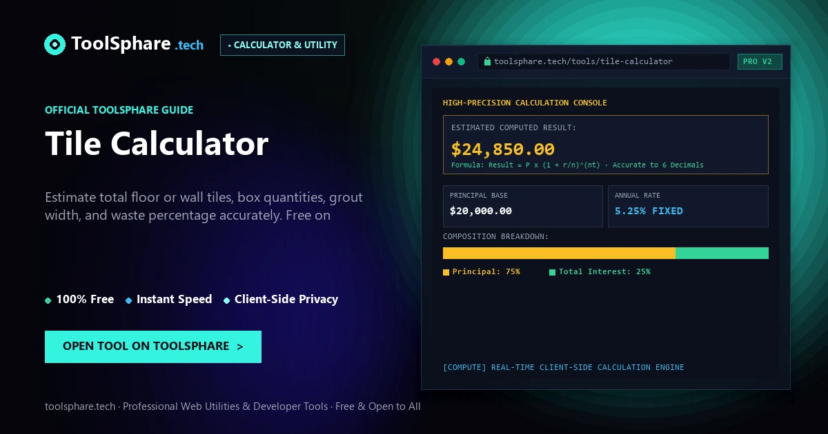Tile Calculator: free online guide