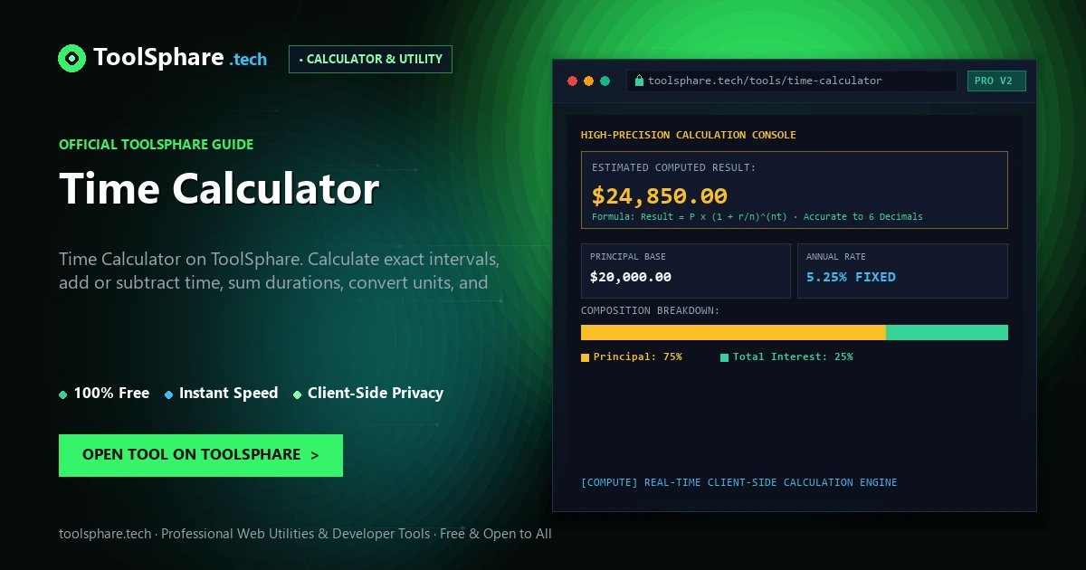 Time Calculator: free online guide