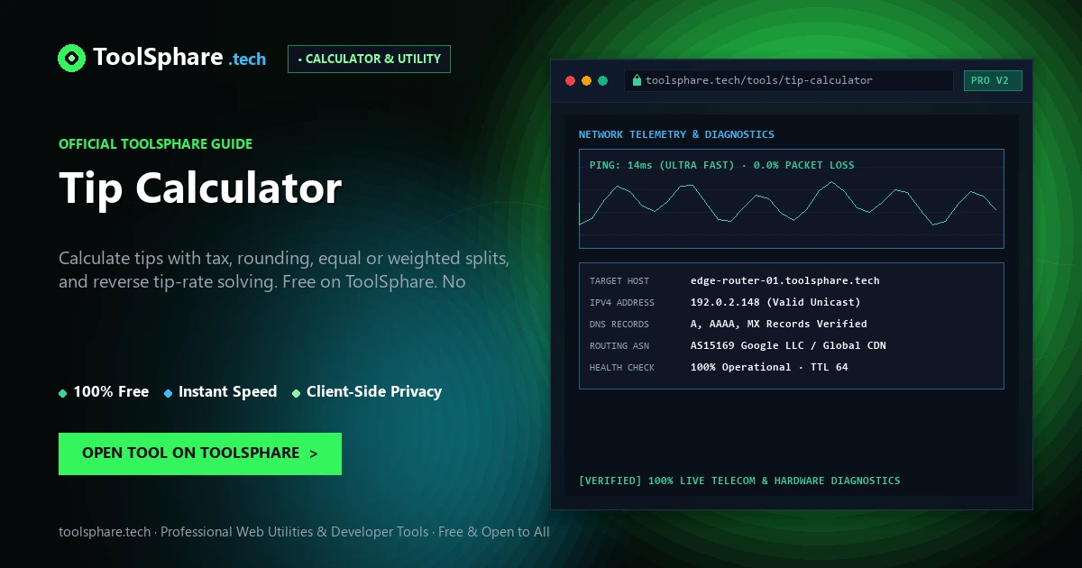 Tip Calculator: free online guide