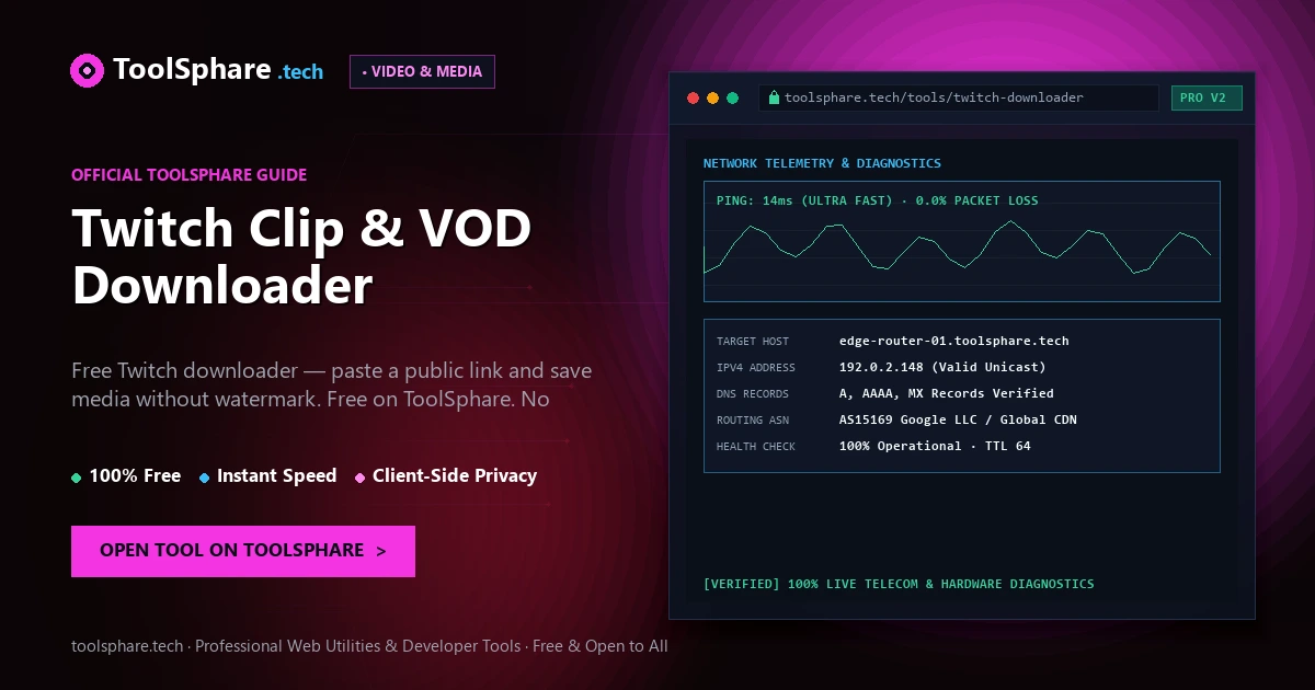 Twitch Clip & VOD Downloader: free online guide