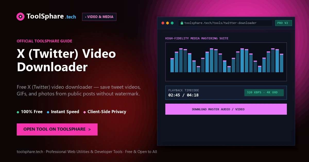 X (Twitter) Video Downloader: free online guide - ToolSphare Guide
