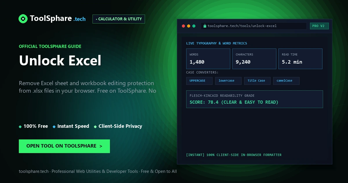 Unlock Excel: free online guide