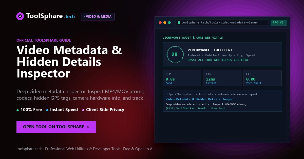 Video Metadata & Hidden Details Inspector: free online guide