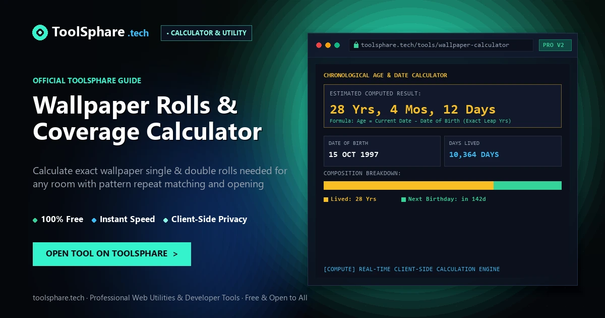 Wallpaper Rolls & Coverage Calculator: free online guide
