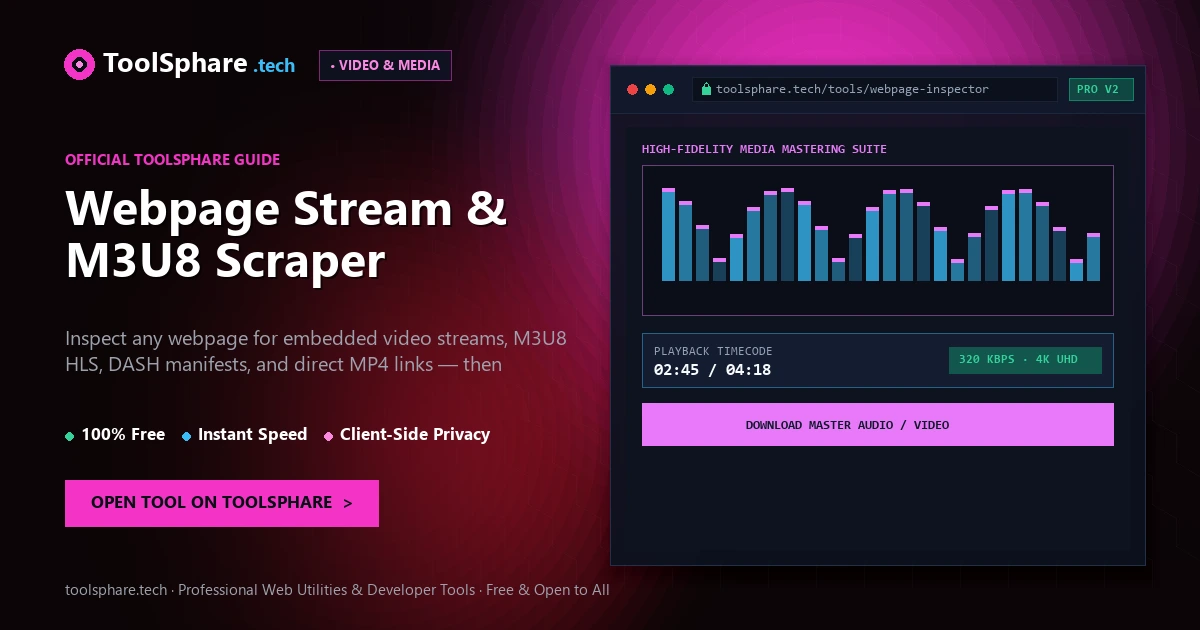 Webpage Stream & M3U8 Scraper: free online guide