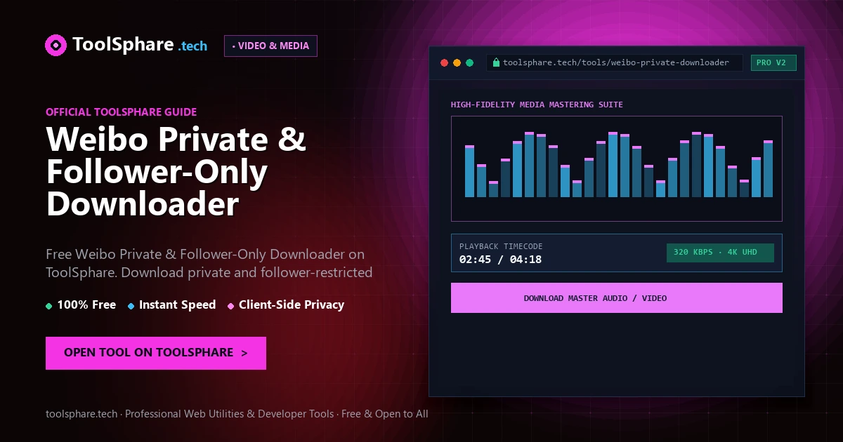 Weibo Private & Follower-Only Downloader: free online guide
