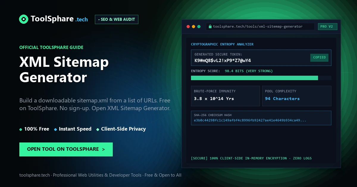 XML Sitemap Generator: free online guide